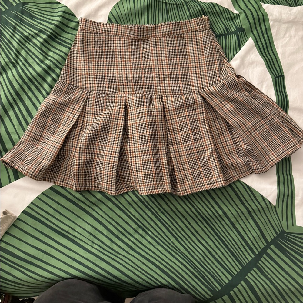 Plaid Flared BB Dakota Mini Skirt